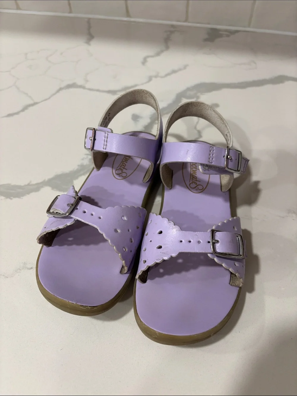 Footmates Eco-Ariel Sandals in Lavender, Size 13 Little Kid